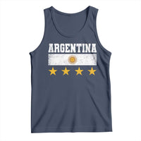 Argentina Champions 2026 4th Star Tank Top Vintage Sol De May and Stripes