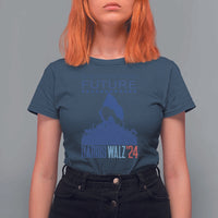 Harris Walz'24 T Shirt For Women We're Fighting For Our Future Women's Right - Wonder Print Shop