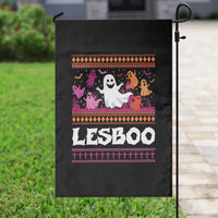 Funny Halloween Lesbian Garden Flag Lesboo Ghost Bat LGBT Graveyard - Wonder Print Shop