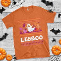Funny Halloween Lesbian T Shirt Lesboo Ghost Bat LGBT Graveyard - Wonder Print Shop