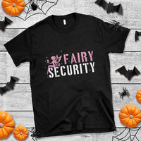 Halloween Dad Mom T Shirt Fairy Security Vintage Fairy Girl Mushroom Star - Wonder Print Shop