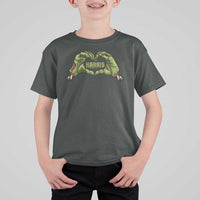 Funny Harris Halloween T Shirt For Kid Harris Heart Green Zombie Hand Election 2024 Costume - Wonder Print Shop
