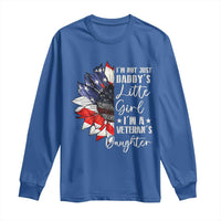 I Am Not Just Daddys Little Girl I Am A Veterans Daughter Long Sleeve Shirt American Flag - Wonder Print Shop