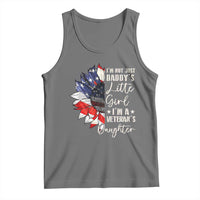 I Am Not Just Daddys Little Girl I Am A Veterans Daughter Tank Top American Flag - Wonder Print Shop