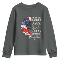 I Am Not Just Daddys Little Girl I Am A Veterans Daughter Youth Sweatshirt American Flag - Wonder Print Shop