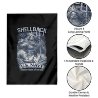 Navy Veteran Garden Flag King Neptune Shellback Ancient Order Of The Deep - Wonder Print Shop