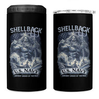 Navy Veteran 4 in 1 Can Cooler Tumbler King Neptune Shellback Ancient Order Of The Deep - Wonder Print Shop