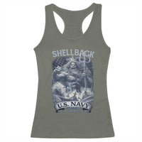 Navy Veteran Racerback Tank Top King Neptune Shellback Ancient Order Of The Deep - Wonder Print Shop