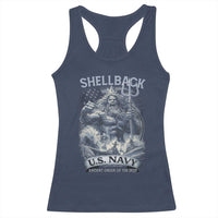 Navy Veteran Racerback Tank Top King Neptune Shellback Ancient Order Of The Deep - Wonder Print Shop