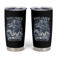 Navy Veteran Tumbler Cup King Neptune Shellback Ancient Order Of The Deep - Wonder Print Shop