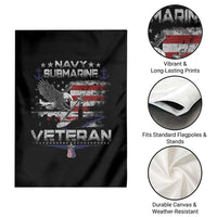 Navy Submarine Veteran Garden Flag Military Patriotic Vintage American Flag