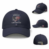 Navy Submarine Veteran Baseball Cap Military Patriotic Vintage American Flag