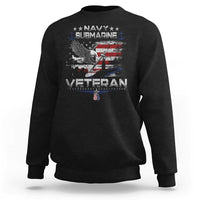 Navy Submarine Veteran Sweatshirt Military Patriotic Vintage American Flag