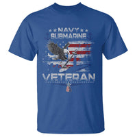Navy Submarine Veteran T Shirt Military Patriotic Vintage American Flag