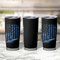 Patriotic Submarine Veteran Tumbler Cup Submariner Vintage Camo American Flag - Wonder Print Shop