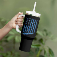 Patriotic Submarine Veteran Tumbler With Handle Submariner Vintage Camo American Flag - Wonder Print Shop