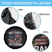 Air Force Veteran Spare Tire Cover Bald Eagle Vintage American Flag TS11