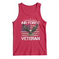 Air Force Veteran Tank Top Bald Eagle Vintage American Flag - Wonder Print Shop