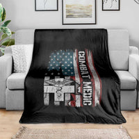 Combat Medic Soldier Throw Blanket Medical Military American Flag - Wonder Print Shop