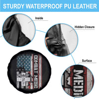 Combat Medic Soldier Spare Tire Cover Medical Military American Flag - Wonder Print Shop