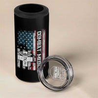 Combat Medic Soldier 4 in 1 Can Cooler Tumbler Medical Military American Flag - Wonder Print Shop