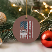 Combat Medic Soldier Ceramic Ornament Medical Military American Flag - Wonder Print Shop