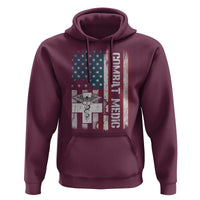 Combat Medic Soldier Hoodie Medical Military American Flag - Wonder Print Shop