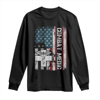Combat Medic Soldier Long Sleeve Shirt Medical Military American Flag - Wonder Print Shop