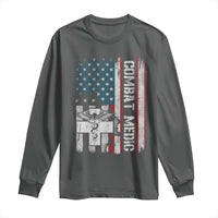 Combat Medic Soldier Long Sleeve Shirt Medical Military American Flag - Wonder Print Shop