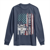 Combat Medic Soldier Long Sleeve Shirt Medical Military American Flag - Wonder Print Shop