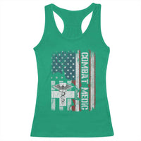 Combat Medic Soldier Racerback Tank Top Medical Military American Flag - Wonder Print Shop