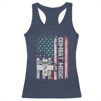Combat Medic Soldier Racerback Tank Top Medical Military American Flag - Wonder Print Shop