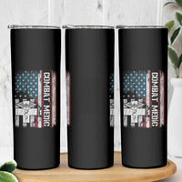 Combat Medic Soldier Skinny Tumbler Medical Military American Flag - Wonder Print Shop