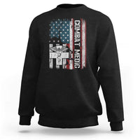 Combat Medic Soldier Sweatshirt Medical Military American Flag - Wonder Print Shop
