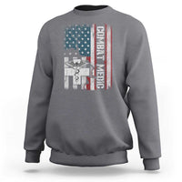 Combat Medic Soldier Sweatshirt Medical Military American Flag - Wonder Print Shop