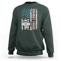 Combat Medic Soldier Sweatshirt Medical Military American Flag - Wonder Print Shop