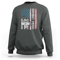 Combat Medic Soldier Sweatshirt Medical Military American Flag - Wonder Print Shop