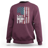 Combat Medic Soldier Sweatshirt Medical Military American Flag - Wonder Print Shop