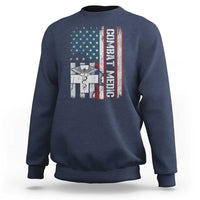 Combat Medic Soldier Sweatshirt Medical Military American Flag - Wonder Print Shop