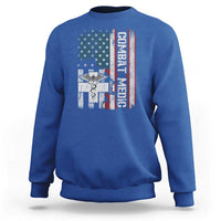 Combat Medic Soldier Sweatshirt Medical Military American Flag - Wonder Print Shop