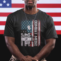Combat Medic Soldier T Shirt Medical Military American Flag - Wonder Print Shop