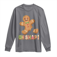 Funny Christmas Gingerbread Long Sleeve Shirt Oh Snap Cookie Baking
