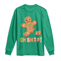 Funny Christmas Gingerbread Long Sleeve Shirt Oh Snap Cookie Baking