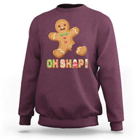 Funny Christmas Gingerbread Sweatshirt Oh Snap Cookie Baking - Wonder Print Shop