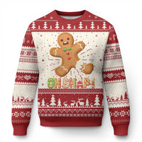 Funny Xmas Gingerbread Ugly Christmas Sweater Oh Snap Cookie Baking - Wonder Print Shop