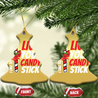 Funny Christmas Christmas Ornament I Like To Lick Your Candy Stick - Wonder Print Shop