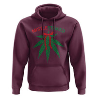 Funny Weed Christmas Hoodie Mistlestoned Mistletoe Led Lights