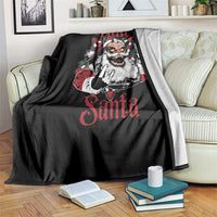 Hail Santa Heavy Metal Christmas Throw Blanket Krampus Xmas Rock & Roll - Wonder Print Shop