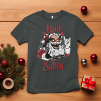 Hail Santa Heavy Metal Christmas T Shirt Krampus Xmas Rock & Roll - Wonder Print Shop