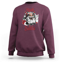 Hail Santa Heavy Metal Christmas Sweatshirt Krampus Xmas Rock & Roll - Wonder Print Shop